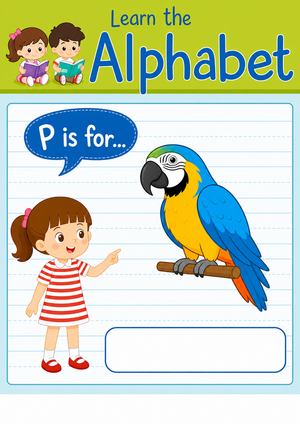 Essential Letter P Beginning Sound Worksheet | Grade K-2