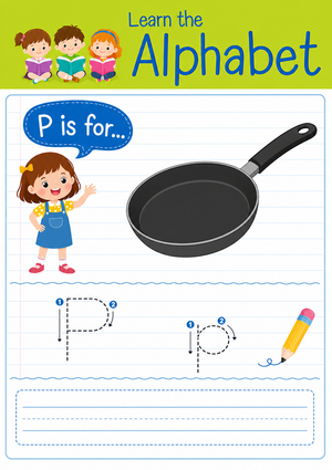 Printable Letter P Beginning Sound Worksheet | Grade K