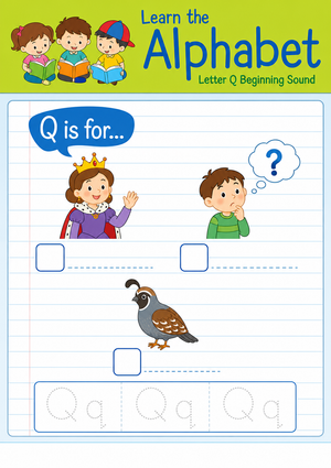 Letter Q Beginning Sound Worksheet | Essential Grade K-2