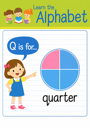 Letter Q Beginning Sound Printable | Grade K-2 Phonics