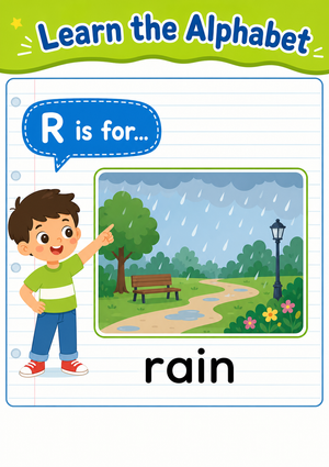 Printable Letter R Beginning Sound Worksheet | Grade K