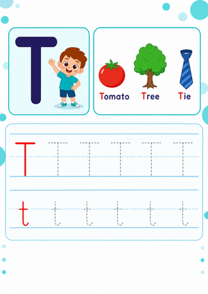 Letter T Sound– Tomato, Tree, and Tie Words