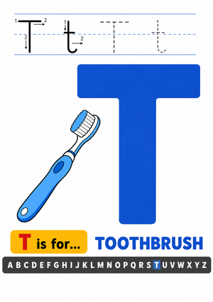 Letter T Beginning Sound Worksheet | Essential Phonics