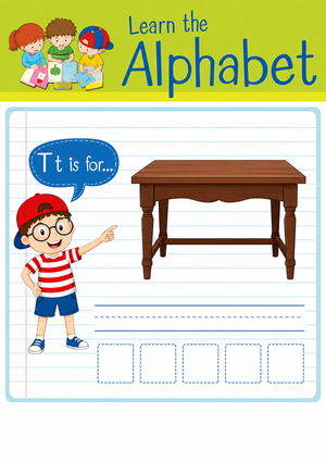 Printable Letter T Beginning Sound Worksheet | Grade K