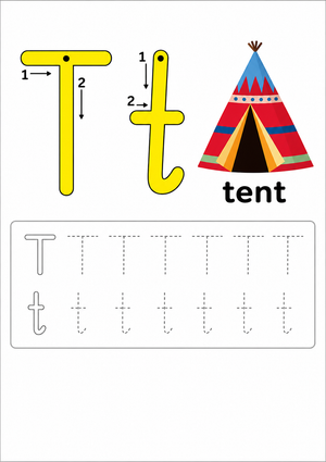 Essential Letter T Beginning Sound Worksheet | Grade K-2