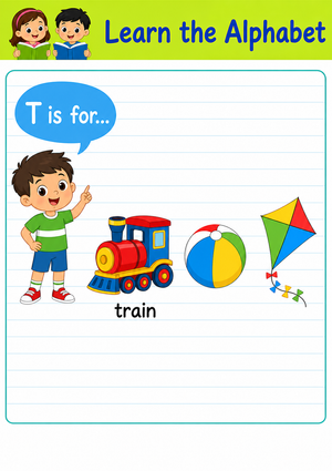 Letter T Beginning Sound Printable Worksheet | Grade K
