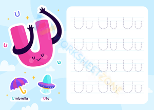 Letter U - Umbrella, Ufo