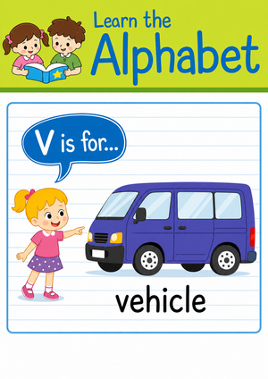 Printable Letter V Beginning Sound Worksheet | Grade K
