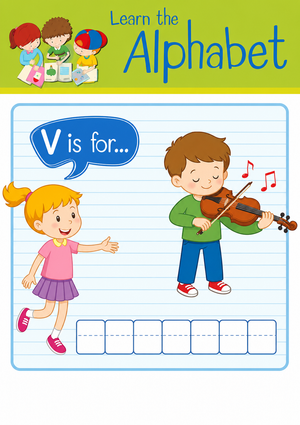 Letter V Beginning Sound Worksheet | Essential Grade K-2