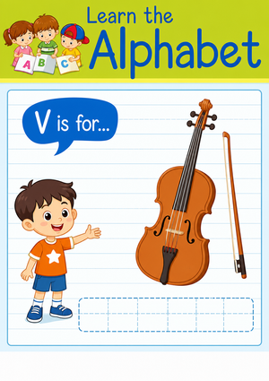 Printable Letter V Beginning Sound Worksheet | Grade K