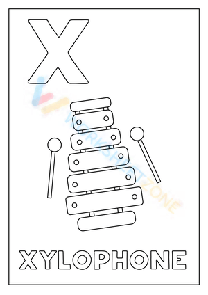letter x beginning sound worksheets 9