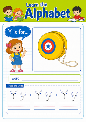 Essential Letter Y Beginning Sound Worksheet | Grade K-1