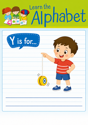 Essential Letter Y Beginning Sound Worksheet | Grade K-2