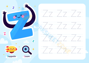 letter z beginning sound worksheets 3