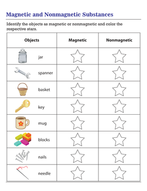 Printable Magnetism Worksheet | Grades 3-5 Science