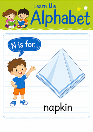 Letter N Beginning Sound Worksheet | Grade K Essential