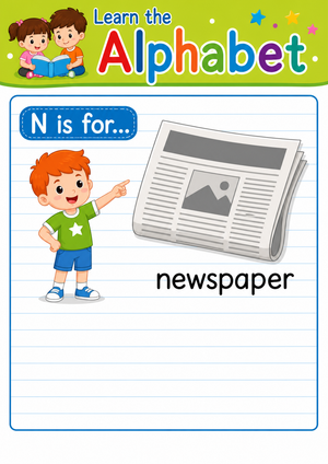 Essential Letter N Beginning Sound Worksheet | Grade K-2