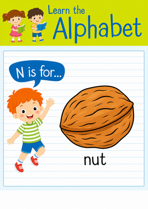 Essential Letter N Beginning Sound Worksheet | Grade K-2