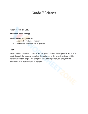 Understand Natural Selection with this Detailed Worksheet