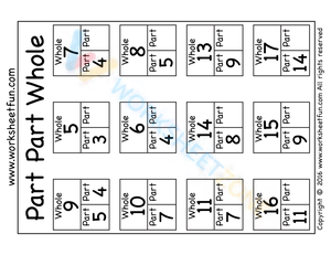 Part, Part, Whole – Math Worksheet for Kids