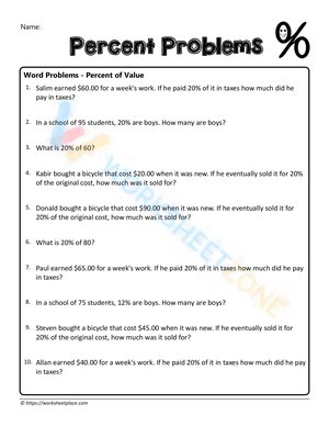 Percent problem 6