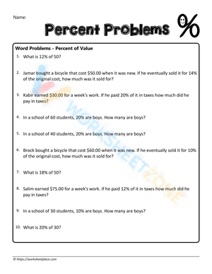 Percent problem 7