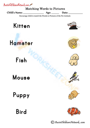 picture word matching 10