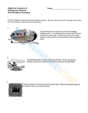 Pythagorean Theorem Word Problems 6