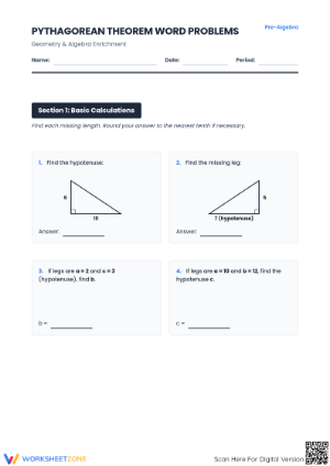 Pythagorean Theorem Word Problems | Essential Grade 8 Math