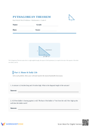 Pythagorean Theorem Word Problems | Essential Grade 8 Math