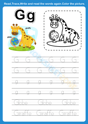 Read and trace: letter G