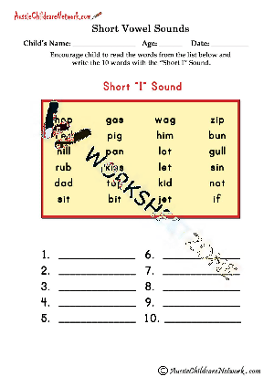 Short I sounds
