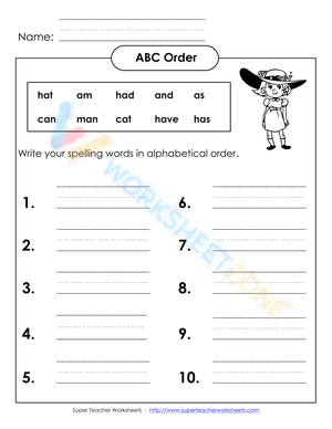 spelling worksheets 3