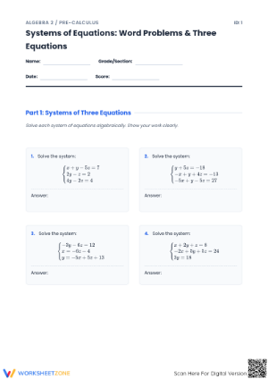 Systems of Equations Word Problems | Essential Algebra 2