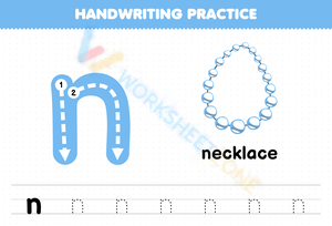 Tracing lowercase N