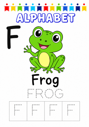 Letter F Tracing Worksheet | Essential Kindergarten Phonics