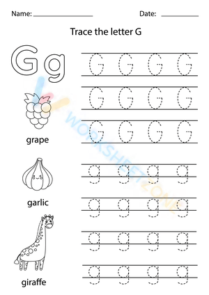 Trasing letter G