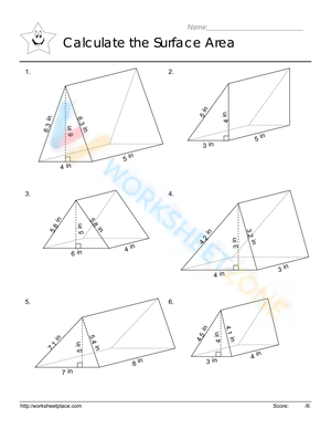 Triangular Prisms: A Geometry Practice Worksheet