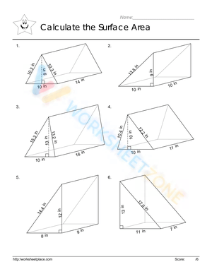 Geometry Practice with Triangular Prisms Worksheet