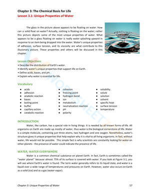 Unique Properties of Water