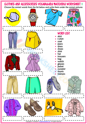 vocabulary worksheets 5