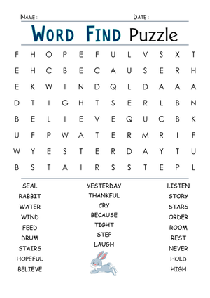 Grade 2 Word Search — Printable No-Prep Worksheet