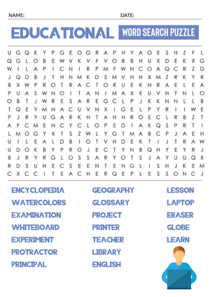 Grade 9 Vocabulary — Printable No-Prep Word Search
