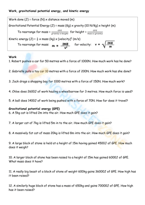 Explore Kinetic and Potential Energy with Examples