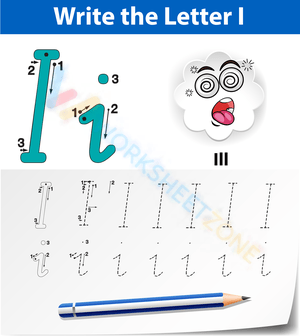 Write the letter I