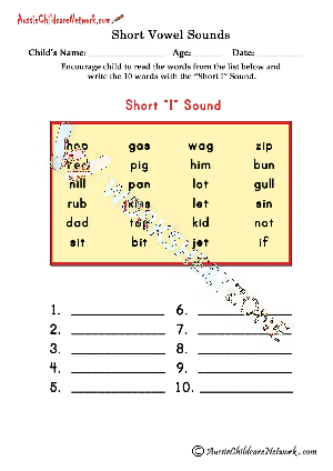 Writing short I sounds