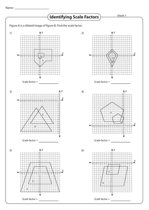 Grade 8 Scale Factor — Printable No-Prep Worksheet