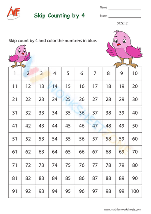 Skip counting by 4 (1)
