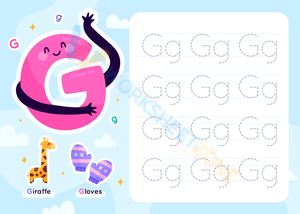 Letter G - Giraffe & Gloves