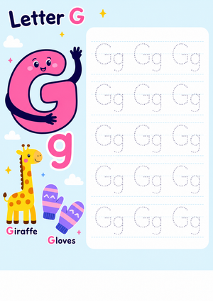 Letter G Tracing Worksheet | Essential Kindergarten Phonics